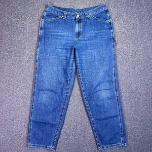 VTG Riveted by Lee Jeans Women 18W Workwear Casual Carpenter Utility Denim 37x30